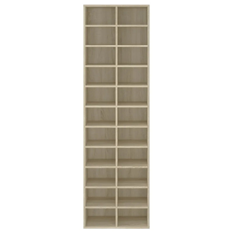 Shoe Cabinet Sonoma Oak 54x34x183 cm Engineered Wood
