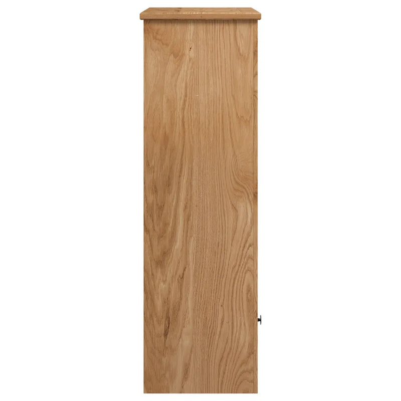 Bookcase 80x35x110 cm Solid Pine Wood Panama Range