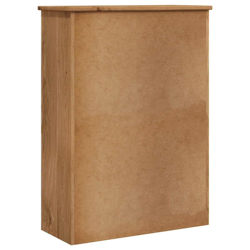 Bookcase 80x35x110 cm Solid Pine Wood Panama Range