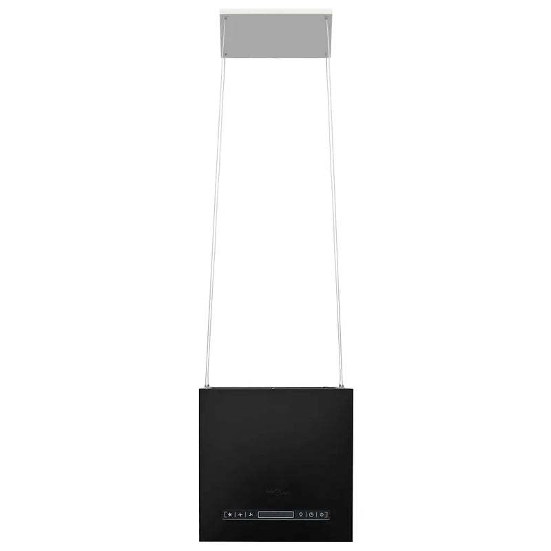 Hanging Island Range Hood Touch Sensor LCD 37 cm Powder-coated Steel