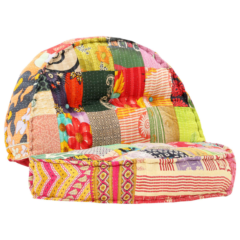 vidaXL Pouffe 100x20 cm Patchwork Fabric