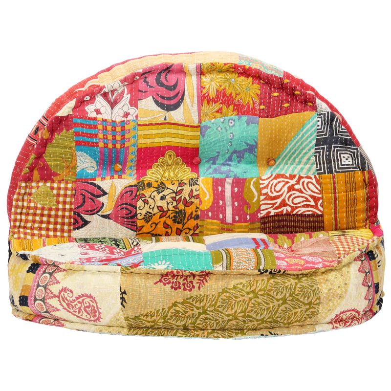 vidaXL Pouffe 100x20 cm Patchwork Fabric