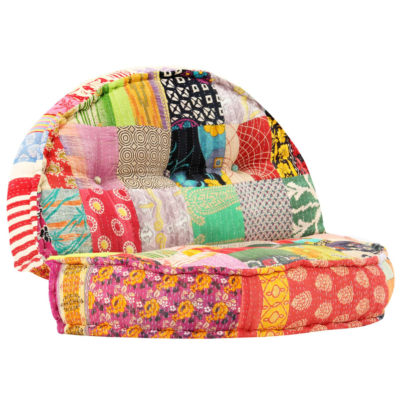 vidaXL Pouffe 100x20 cm Patchwork Fabric