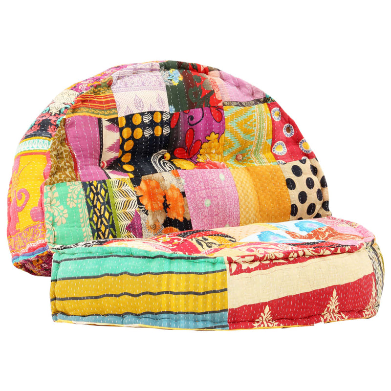 vidaXL Pouffe 100x20 cm Patchwork Fabric