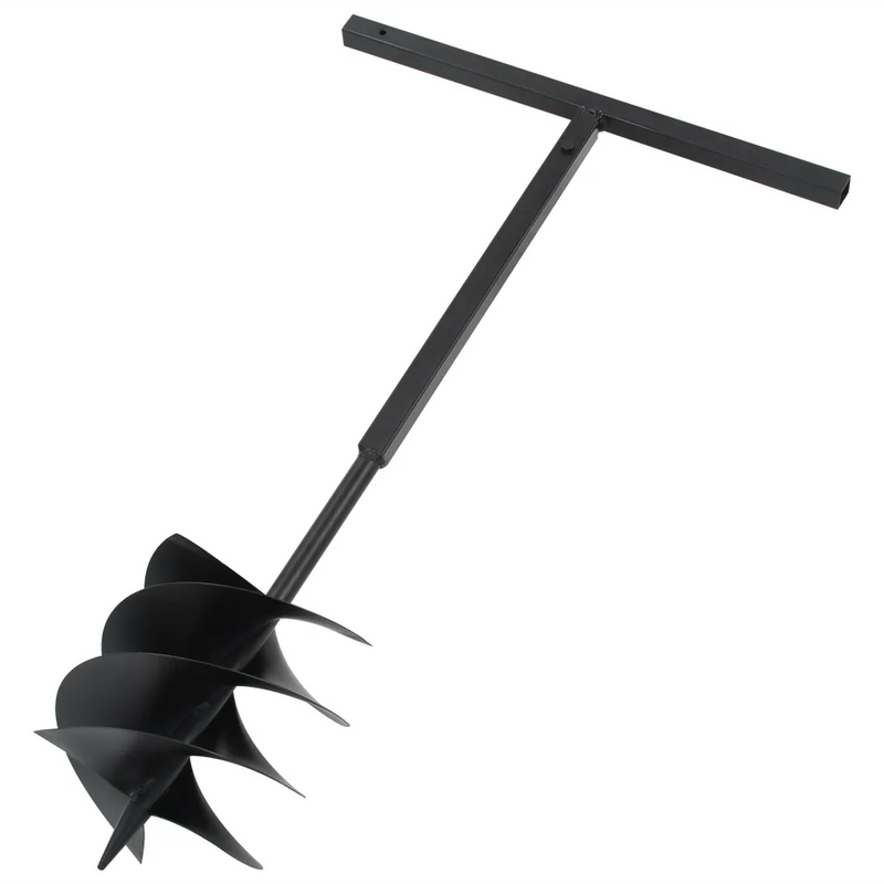 Ground Drill with Handle 250 mm Steel Black