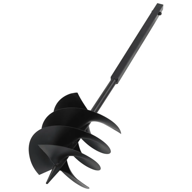 Ground Drill with Handle 250 mm Steel Black