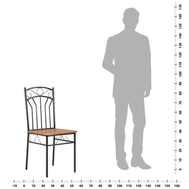 Dining Chairs 6 pcs Brown MDF