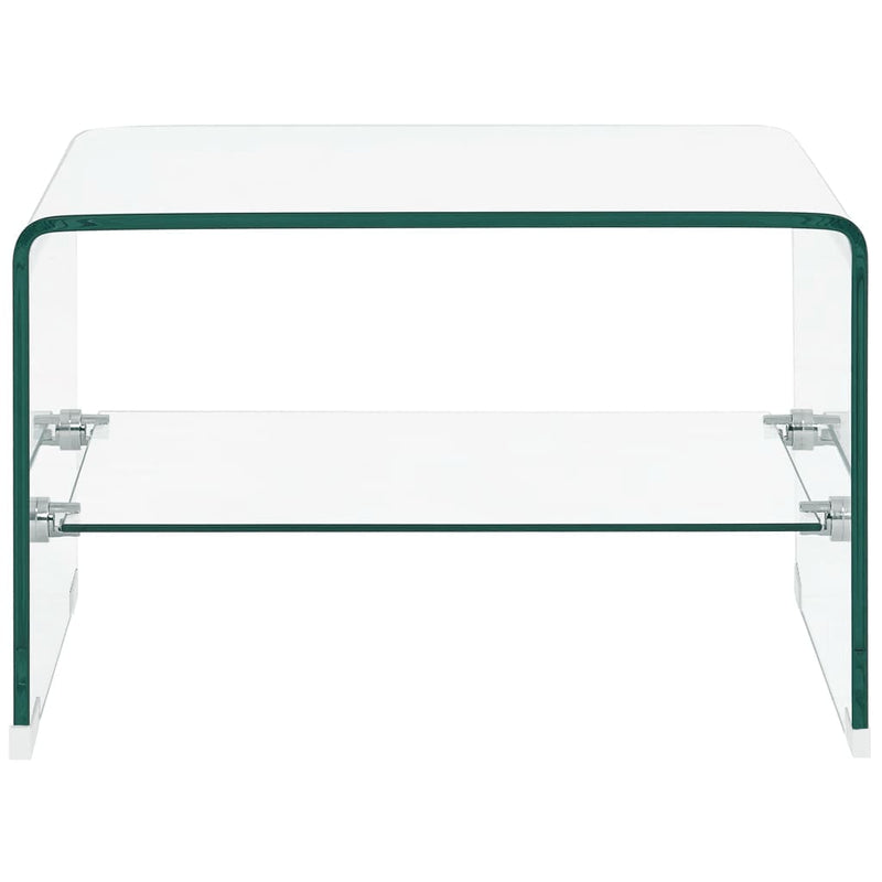 vidaXL Coffee Table Clear 50x45x33 cm Tempered Glass