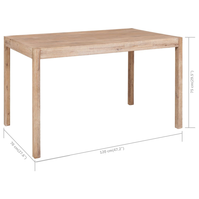 vidaXL 7 Piece Dining Set Solid Wood Acacia