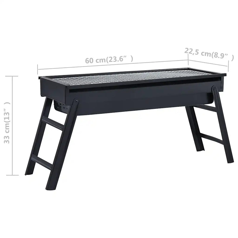 Portable Camping BBQ Grill 60x22.5x33 cm