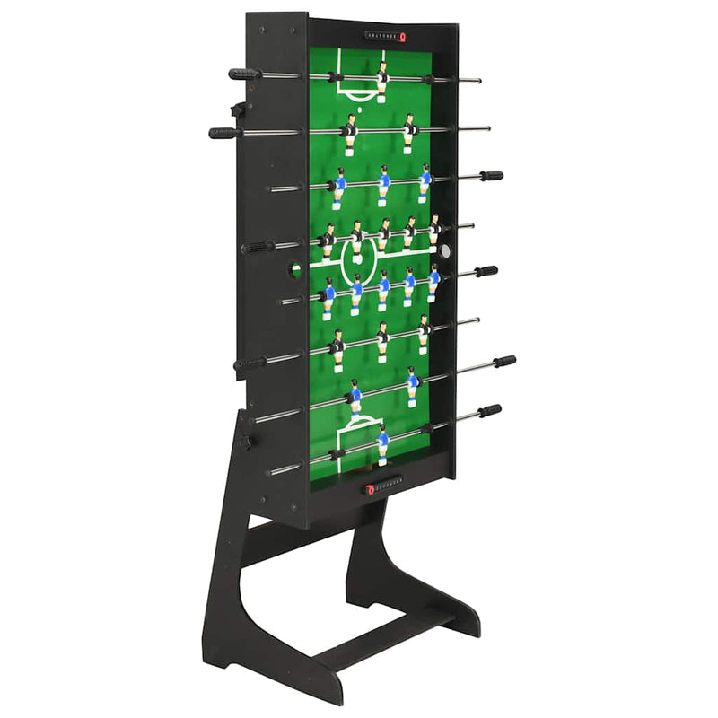 vidaXL Folding Football Table 121x61x80 cm Black