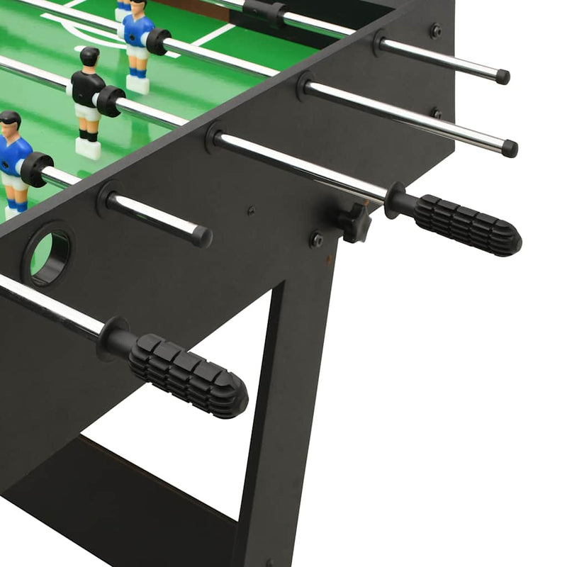 vidaXL Folding Football Table 121x61x80 cm Black