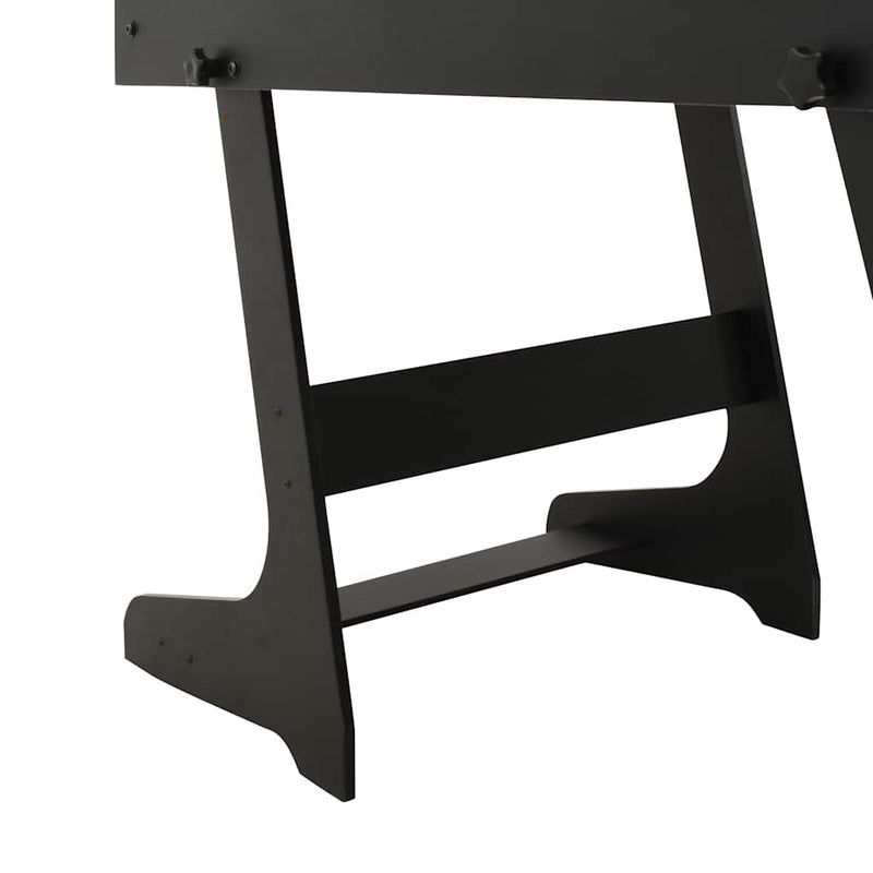 vidaXL Folding Football Table 121x61x80 cm Black