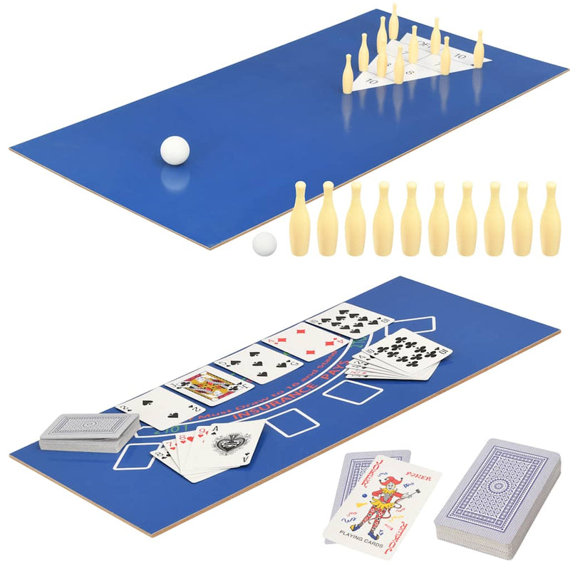 vidaXL 15-in-1 Multi Game Table 121x61x82 cm Maple