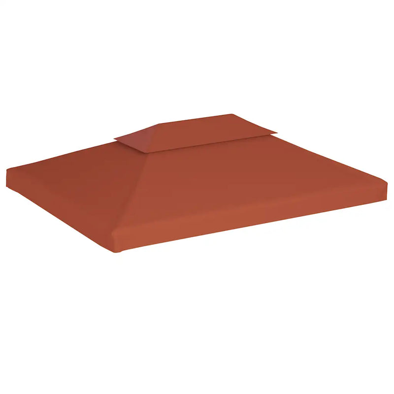 2-Tier Gazebo Top Cover 310 g/m�� 4x3 m Terracotta