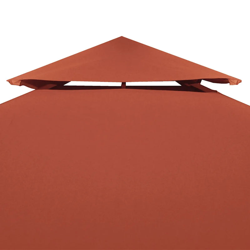 2-Tier Gazebo Top Cover 310 g/m�� 4x3 m Terracotta