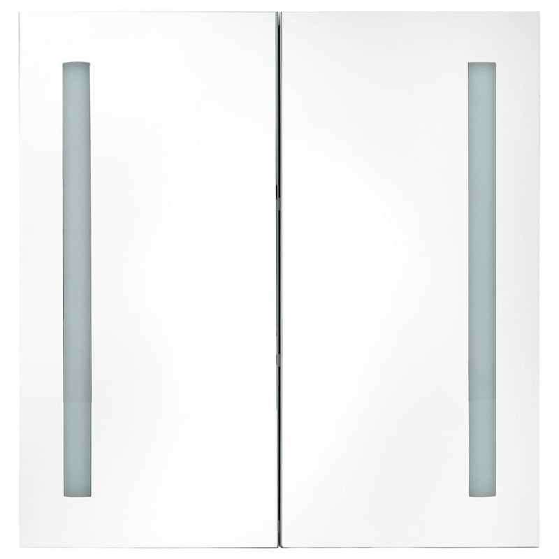 vidaXL LED Bathroom Mirror Cabinet 60x14x62 cm