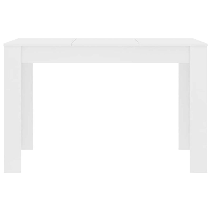 Dining Table White 120x60x76 cm Engineered Wood