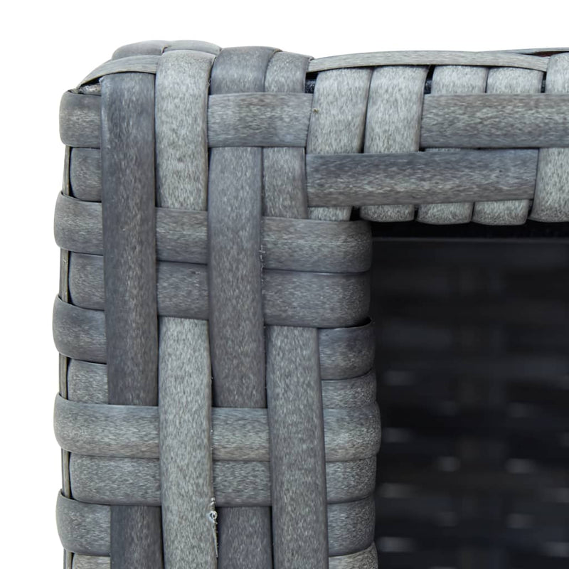 vidaXL Spa Step Grey Poly Rattan 92x45x25 cm