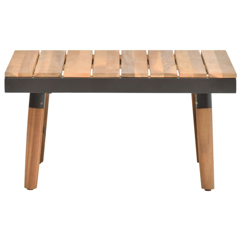 vidaXL 4 Piece Garden Lounge Set with Cushions Solid Acacia Wood