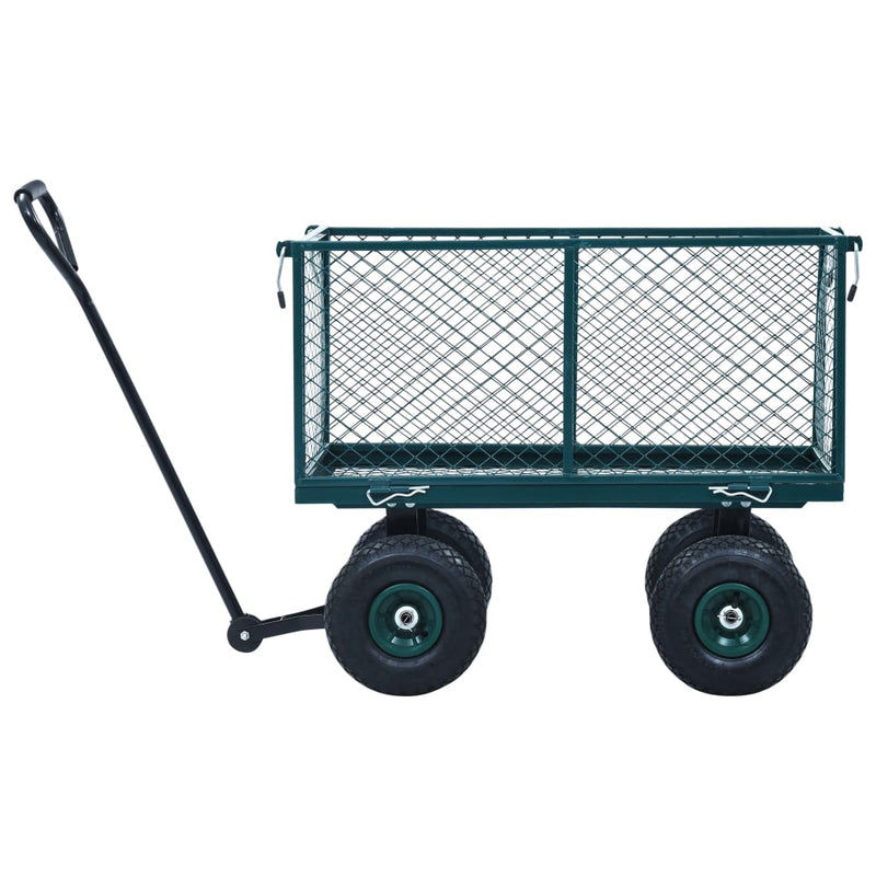 vidaXL Garden Hand Trolley Green 350 kg