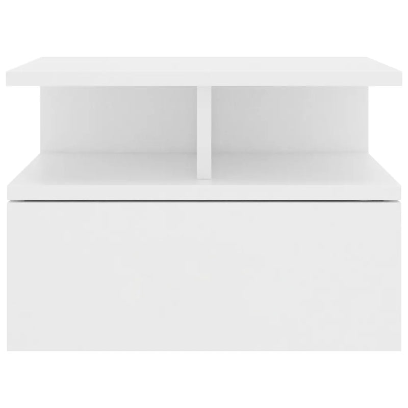 Floating Nightstands 2 pcs White 40x31x27 cm Engineered Wood