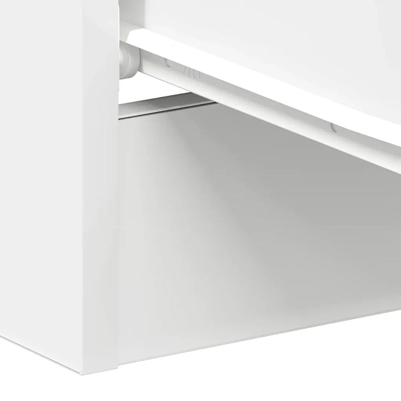 Bedside Cabinet White 38x35x56 cm Engineered Wood