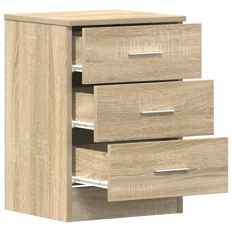Bedside Cabinets 2 pcs Sonoma Oak 38x35x56 cm Engineered Wood