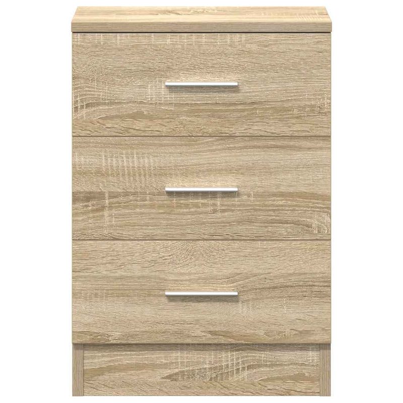 vidaXL Bedside Cabinets 2 pcs Sonoma Oak 38x35x56 cm Engineered Wood