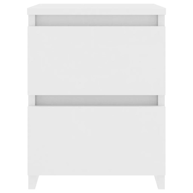 Bedside Cabinet White 30x30x40 cm Engineered Wood