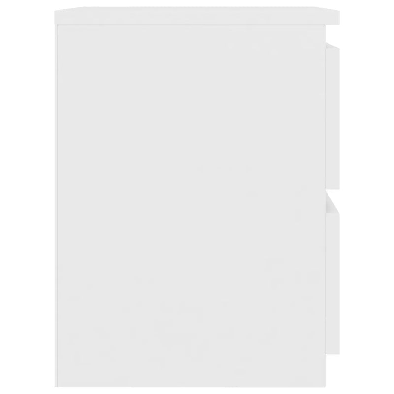 Bedside Cabinet White 30x30x40 cm Engineered Wood