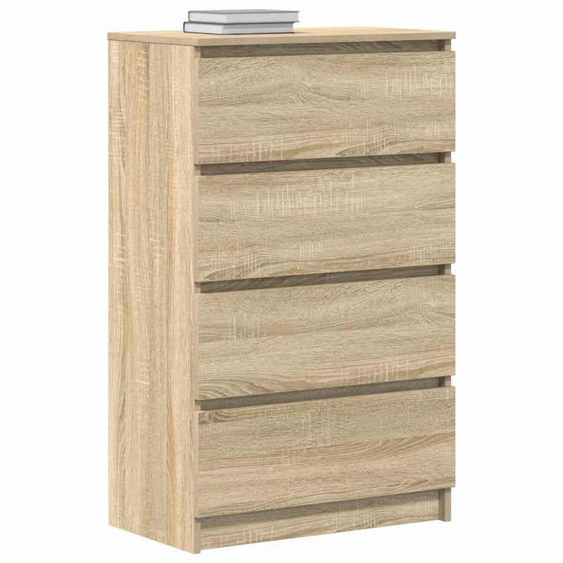 vidaXL Sideboard Sonoma Oak 60x35x98.5 cm Engineered Wood