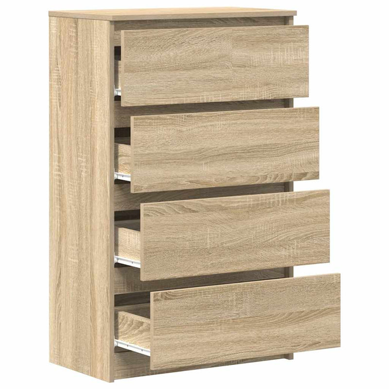 vidaXL Sideboard Sonoma Oak 60x35x98.5 cm Engineered Wood
