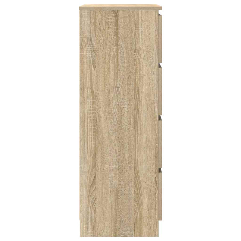 vidaXL Sideboard Sonoma Oak 60x35x98.5 cm Engineered Wood
