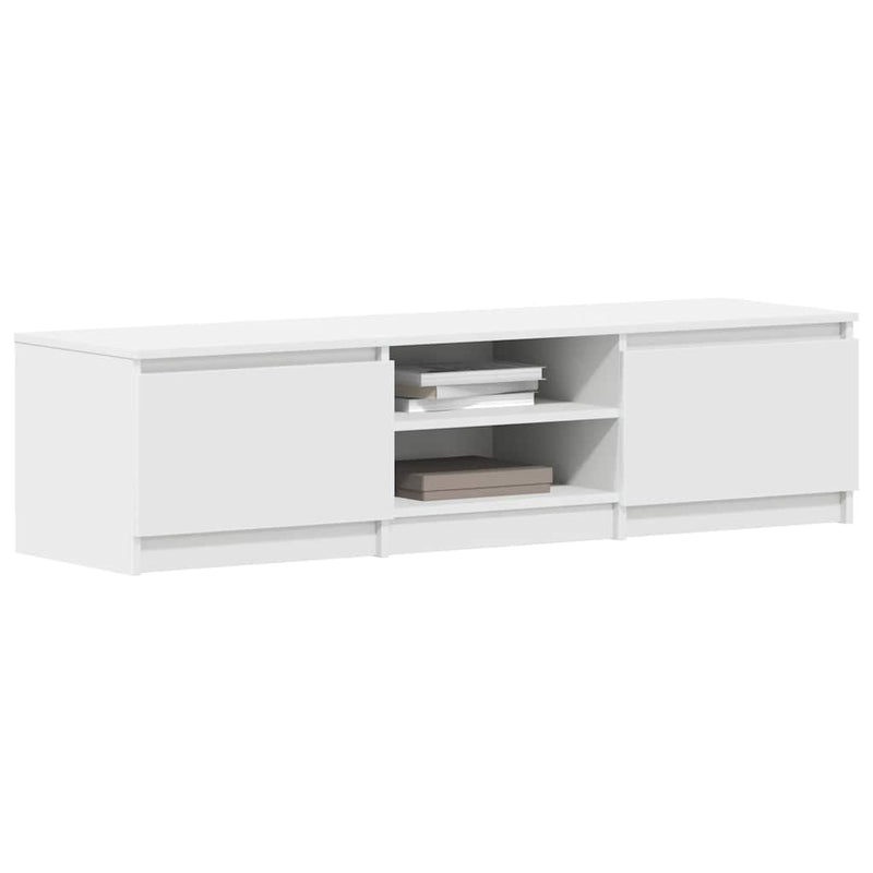 vidaXL TV Cabinet White 140x40x35.5 cm Engineered Wood