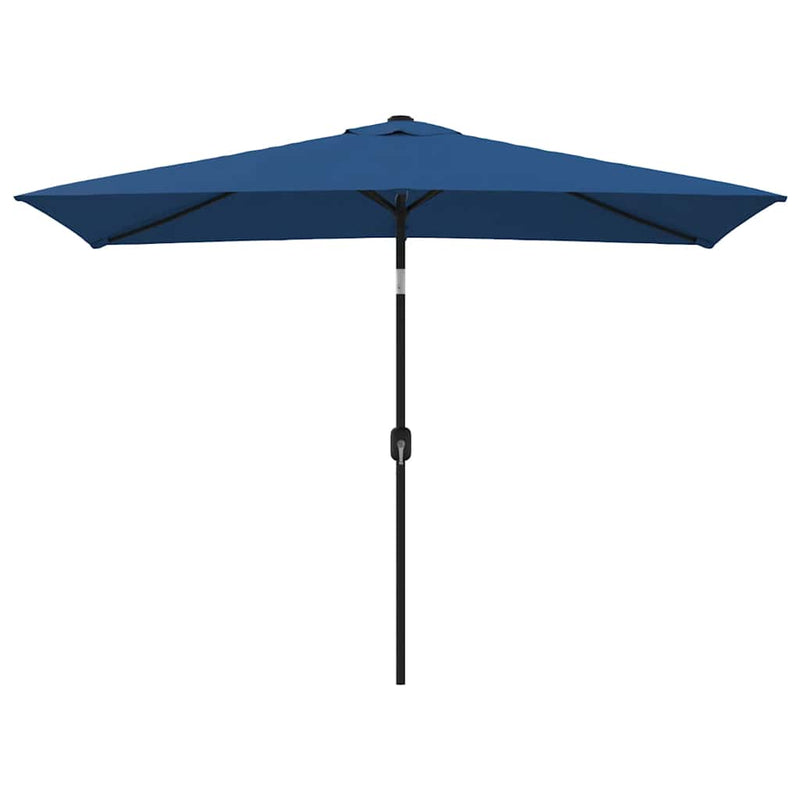 vidaXL Garden Parasol with Metal Pole 300x200 cm Azure