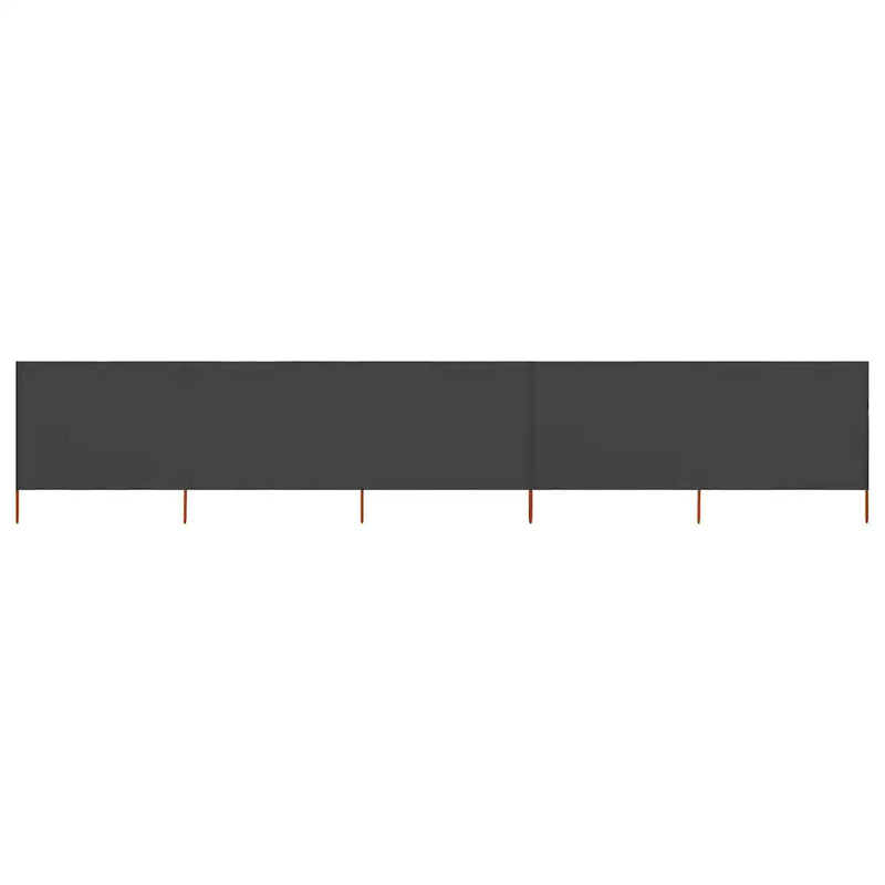 5-panel Wind Screen Fabric 600x160 cm Anthracite