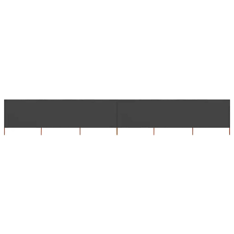 6-panel Wind Screen Fabric 800x160 cm Anthracite