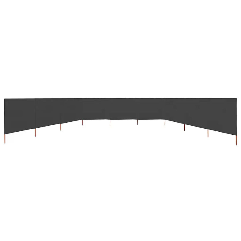 9-panel Wind Screen Fabric 1200x160 cm Anthracite