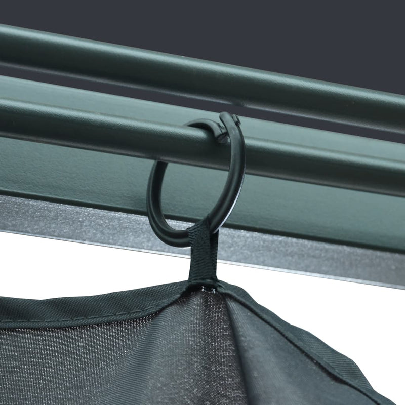 vidaXL Gazebo with Curtain 400x300 cm Anthracite Aluminium