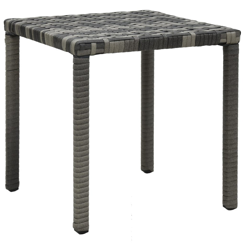 vidaXL Sun Loungers with Table Poly Rattan Anthracite