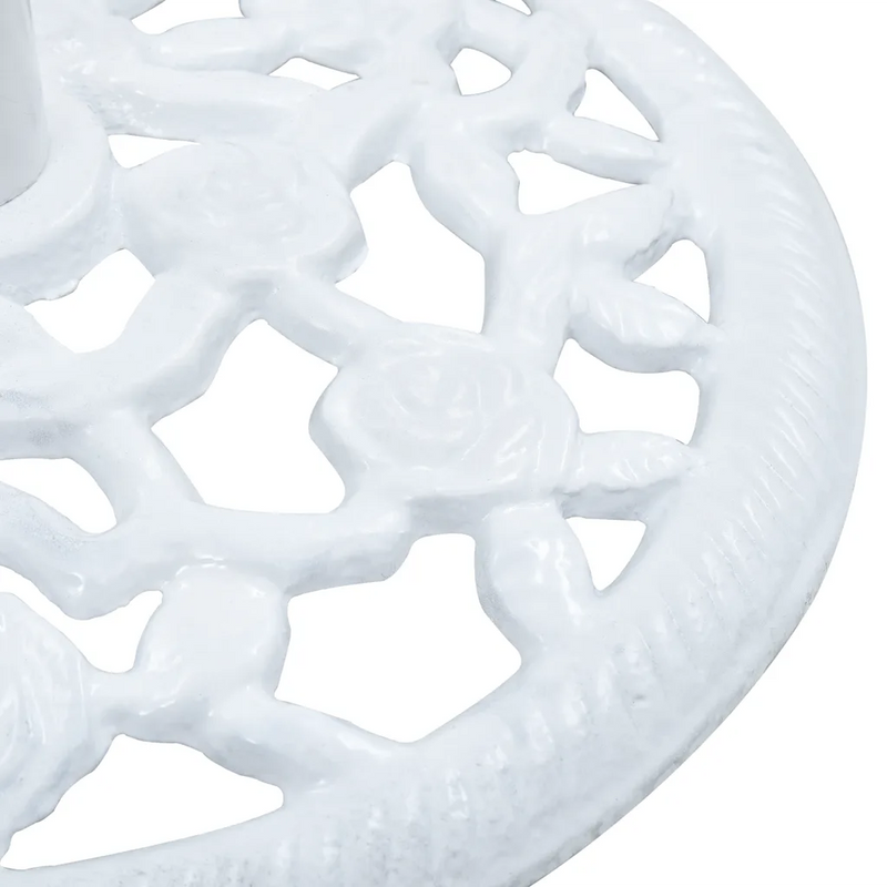 Umbrella Base White 12 kg 48 cm Cast Iron