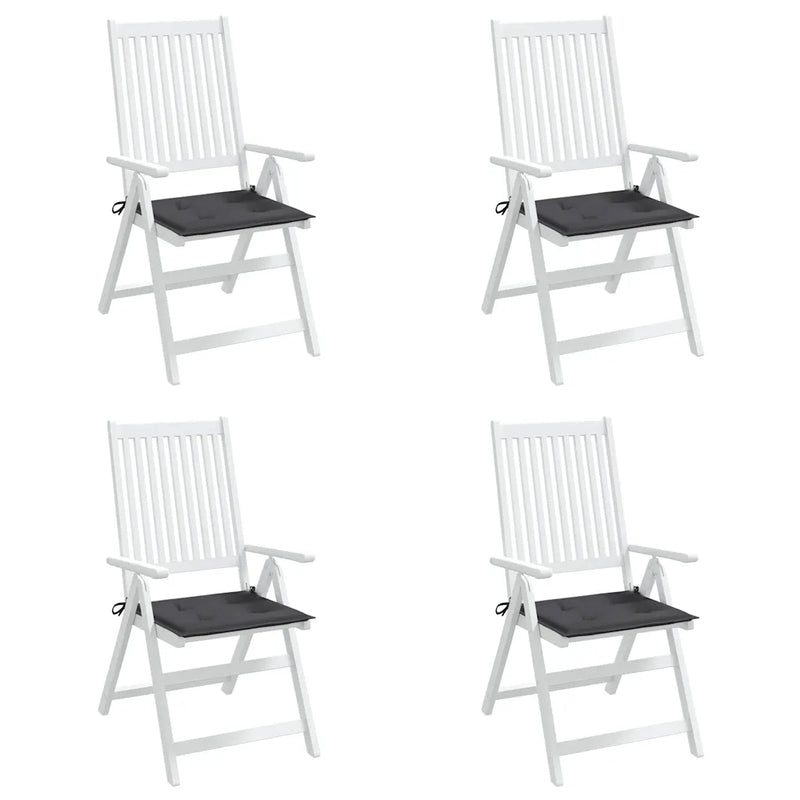 Garden Chair Cushions 4 pcs Anthracite 40x40x4 cm Oxford Fabric