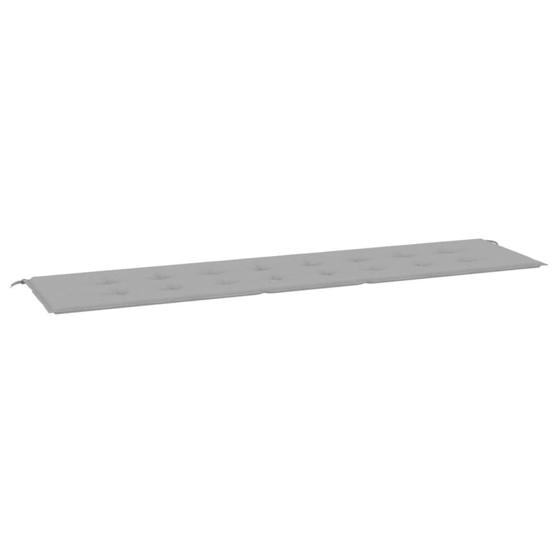 vidaXL Garden Bench Cushion Grey 200x50x4 cm Oxford Fabric