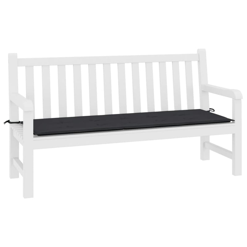 vidaXL Garden Bench Cushion Black 200x50x4 cm Oxford Fabric