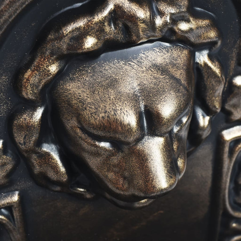 vidaXL Wall Fountain Lion Head Design Bronze