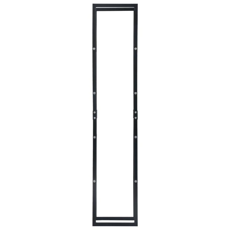 vidaXL Firewood Rack Black 40x25x200 cm Steel
