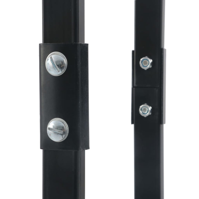 vidaXL Firewood Rack Black 40x25x200 cm Steel