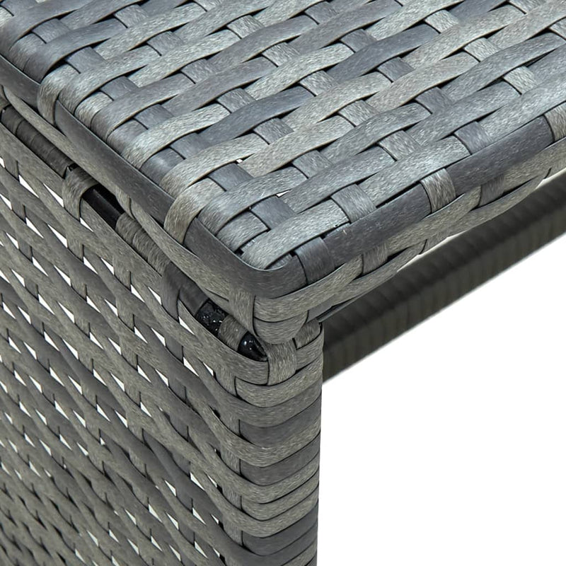 Coffee Table Anthracite 70x40x38 cm Poly Rattan