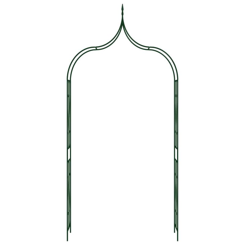 vidaXL Garden Arch Dark Green 142x37x275 cm Iron